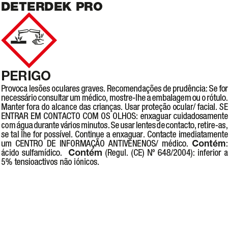 DETERDEK - Fila - Detergente para a limpeza final de obra