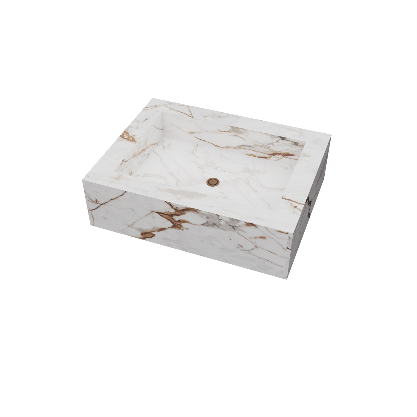 Bancada Reta Palermo em Dekton 4 mm com lavatório de Pousar no mesmo material