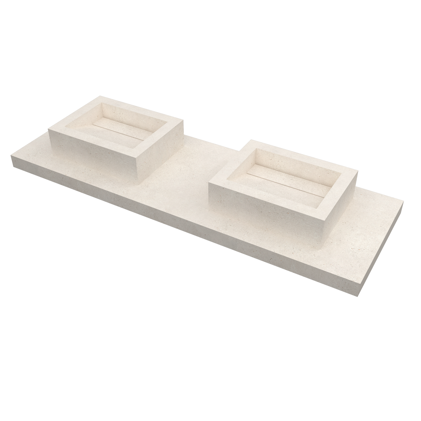 Lavabo sovrapposto Cuba mod. Fiorella - 52 x 40 x 15 cm