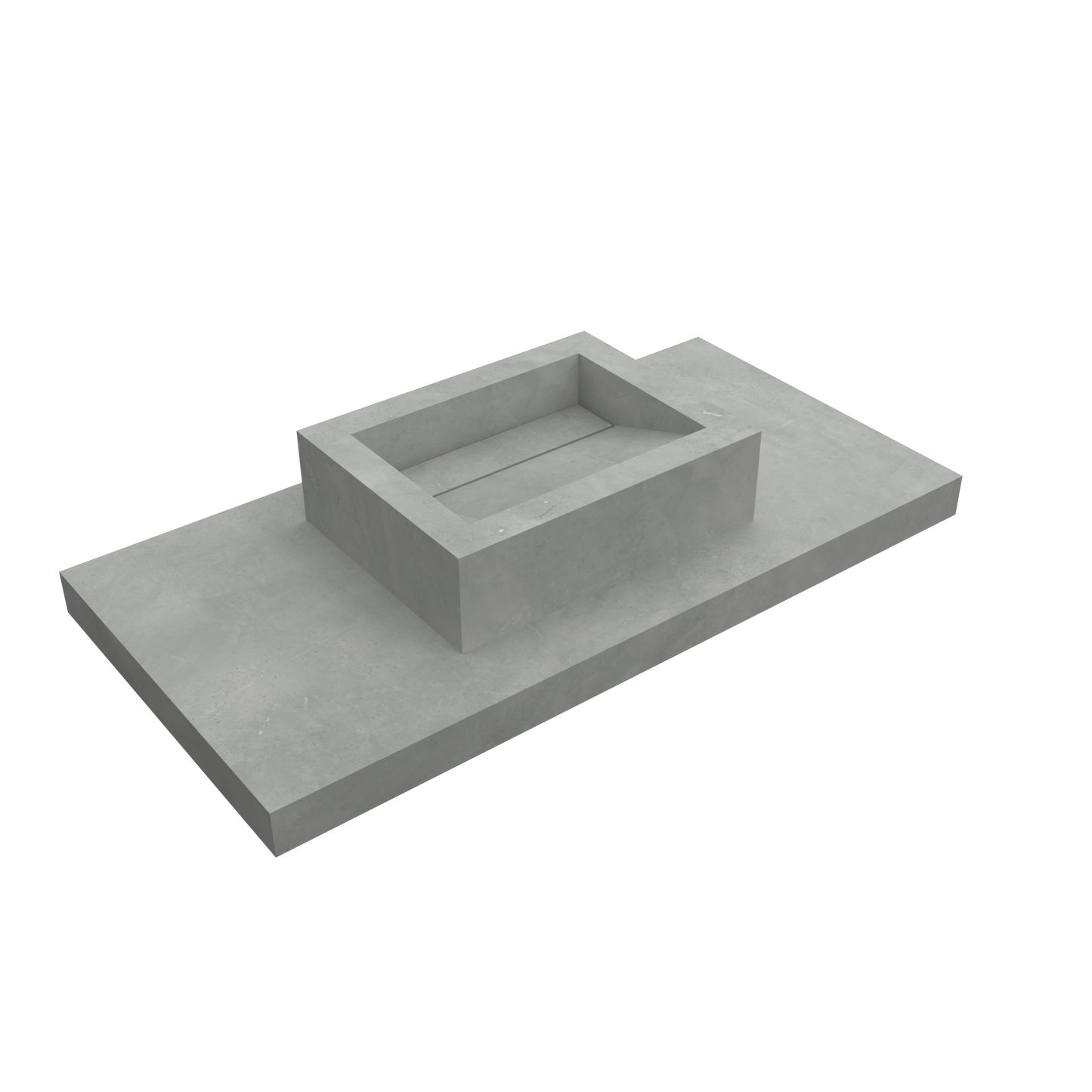 Overlapping Cuba washbasin mod. Fiorella - 52 x 40 x 15 cm