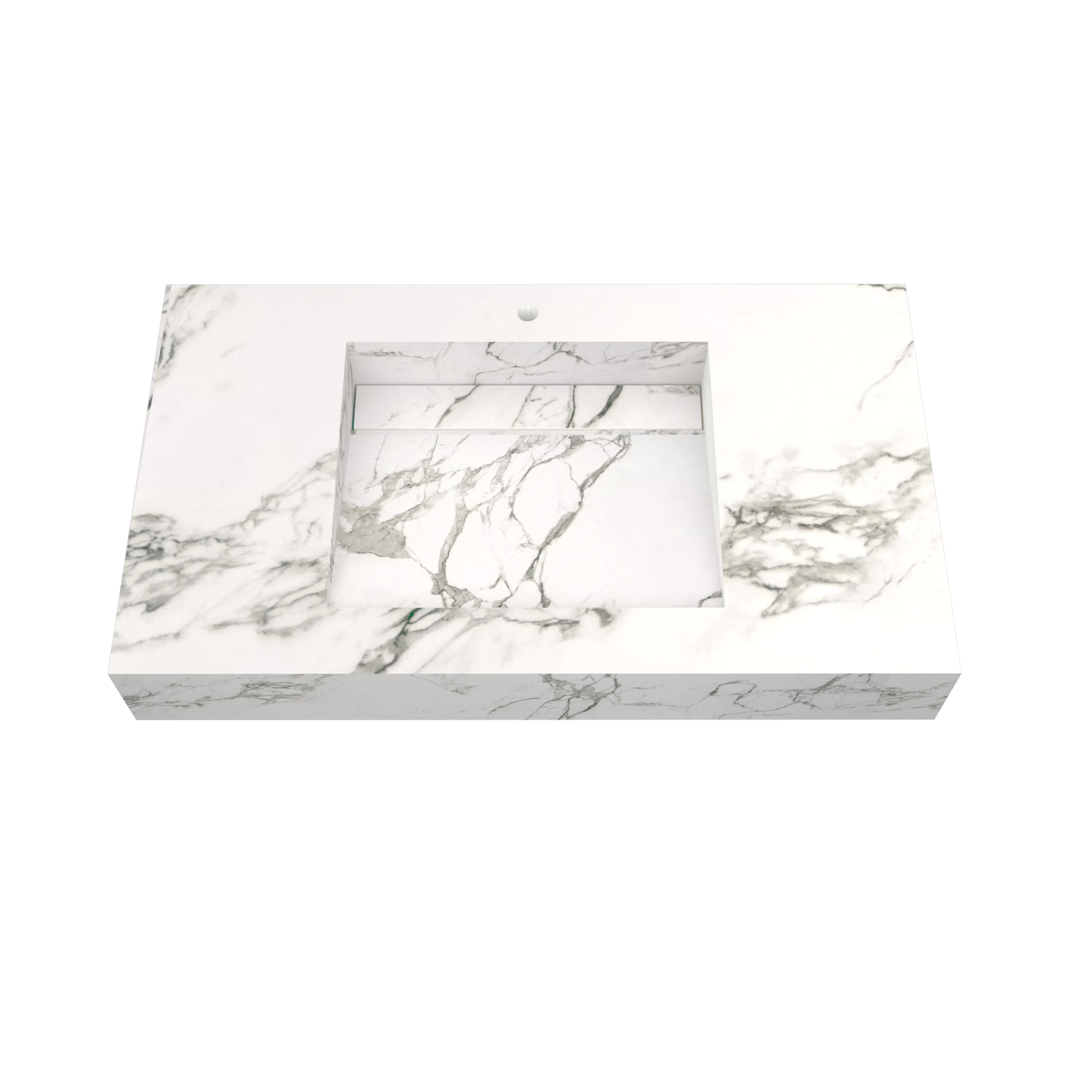 Cuba washbasin mod. Graziana - 190 x 55 x 15 cm