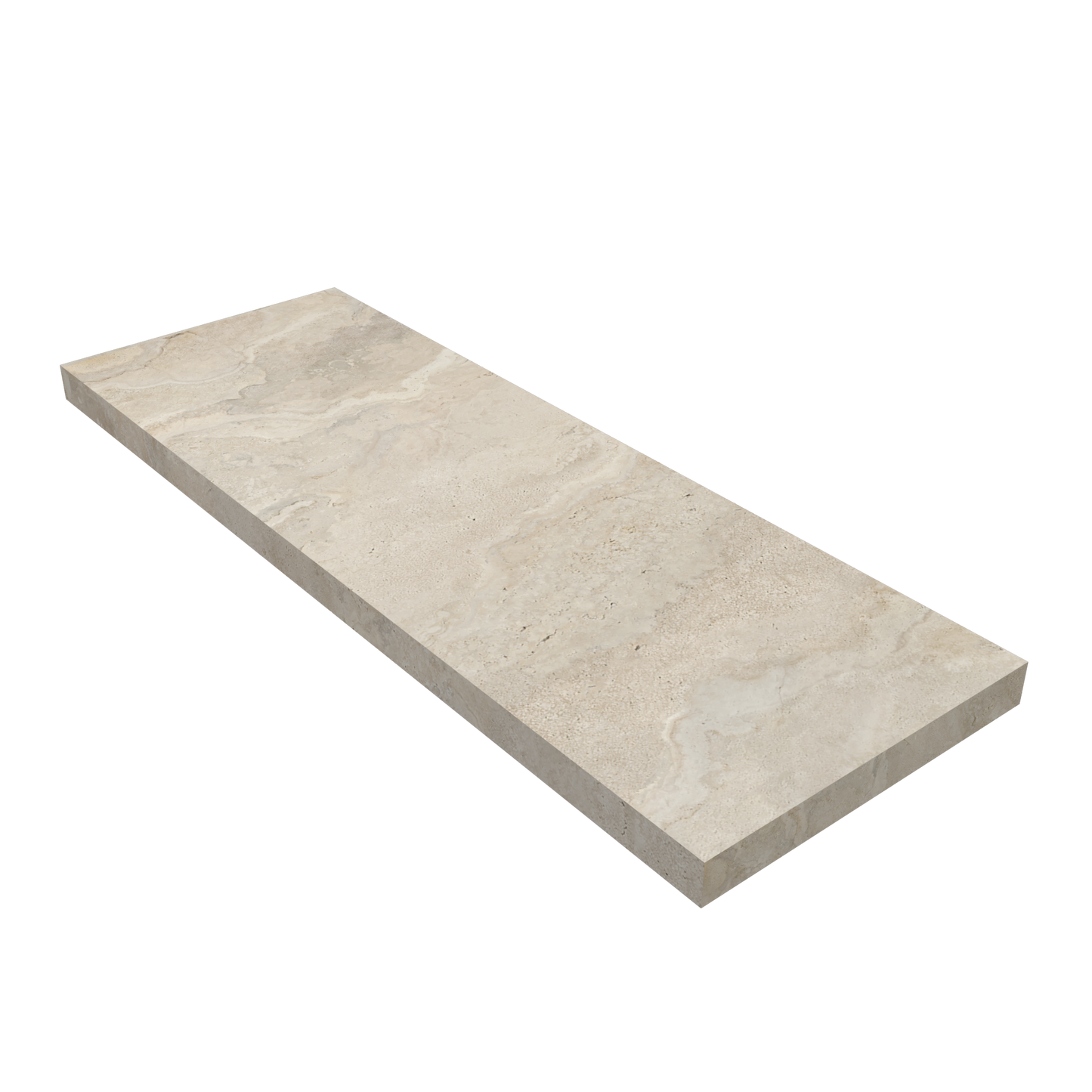 Bancada Reta Vicenza Linha Maximum com furação para Lavatório Duplo de pousar