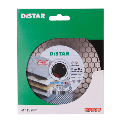 DISCO DE CORTE DIAMANTADA 1A1R Ø115mm e Ø 125mm - EDGE DRY
