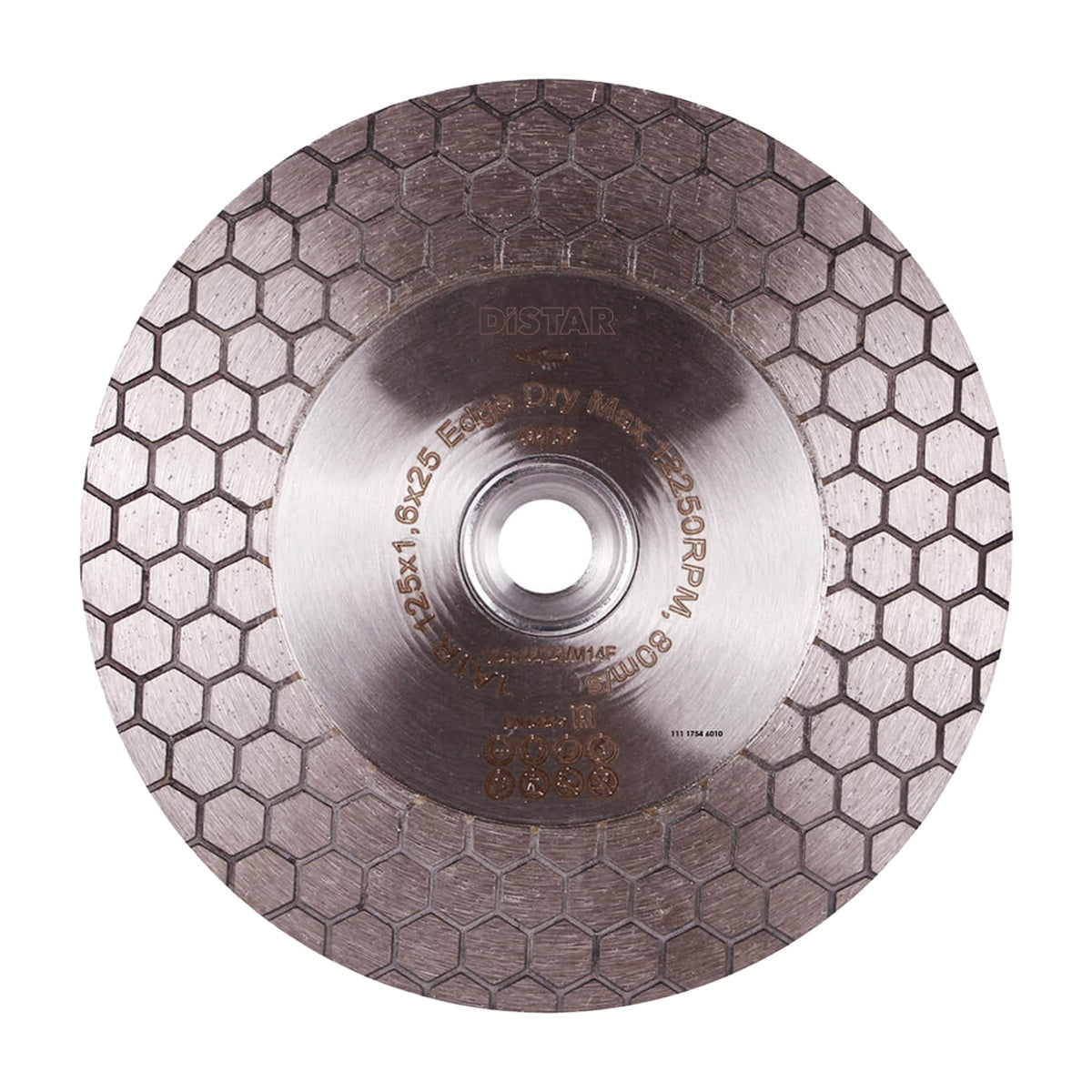 DISCO DE CORTE DIAMANTADA 1A1R Ø115mm e Ø 125mm - EDGE DRY