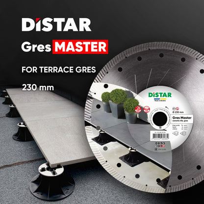DISCO DE CORTE DE DIAMANTE 1A1R Ø 115 mm a Ø 230 mm GRES MASTER