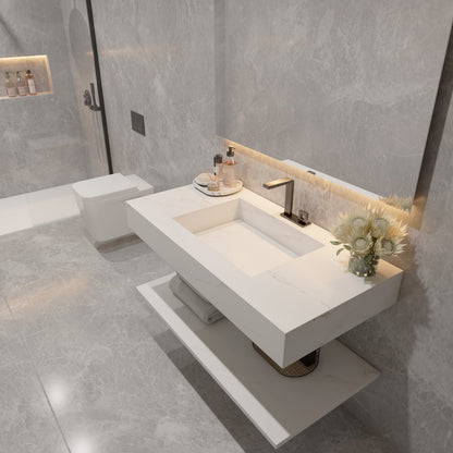 Bancada Veneza em DEKTON 4 mm com Lavatório Integrado