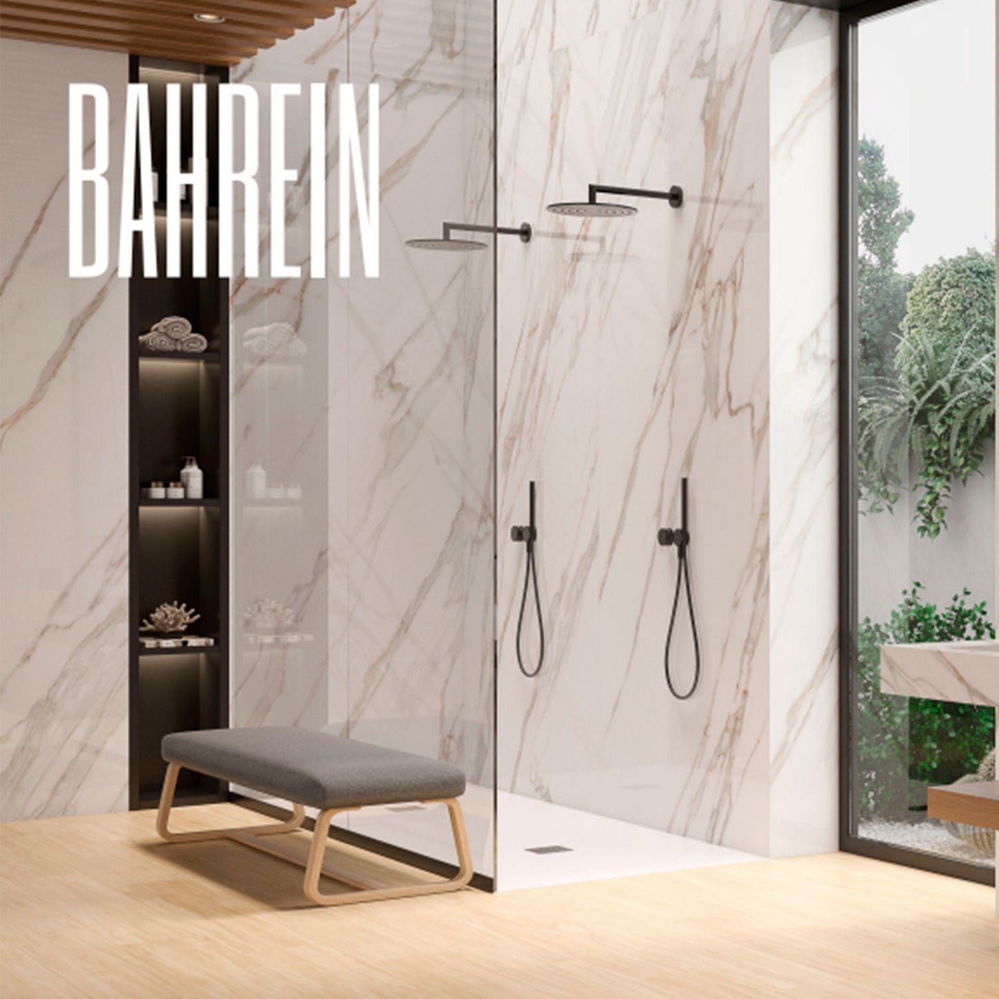 BAHRAIN - Rivestimento ceramico 6mm - Piastrelle 120 X 280 cm - Prissmacer MAXIMUM