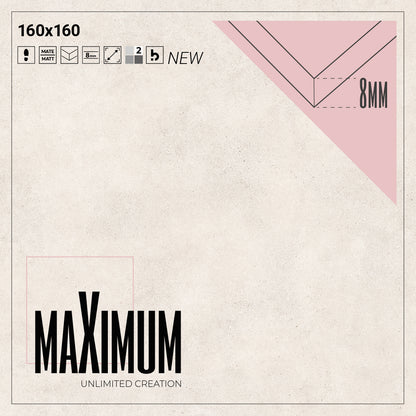 BRINGTHON - Revestimento Cerâmico 8mm - Placas 160 x 160 cm - Prissmacer MAXIMUM