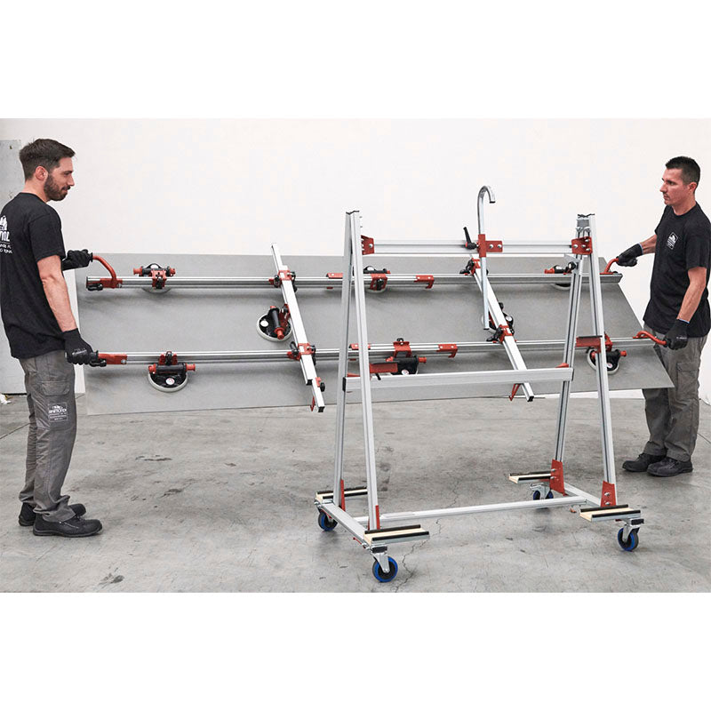 CAM ADV - Carro de transporte e armazenamento de placas de grande formato