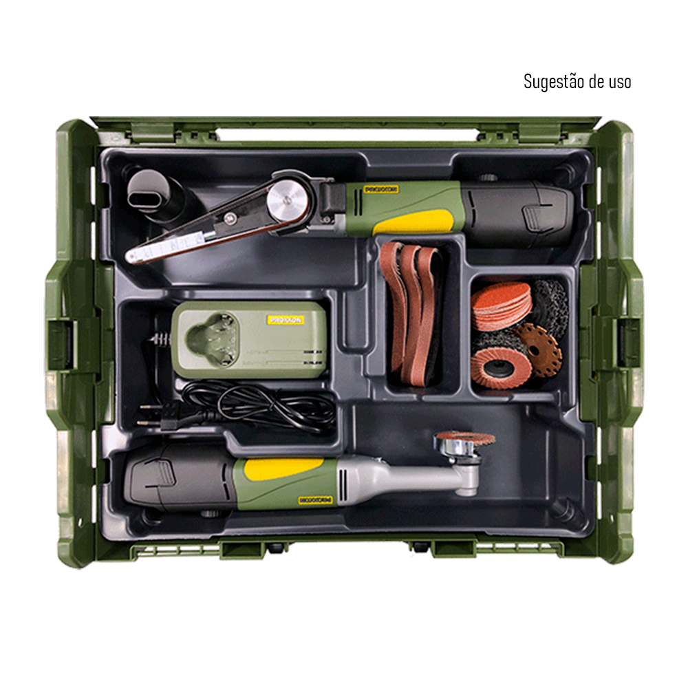 Kit básico LBX/A Mala+ 2un Baterias+ Carregador - Proxxon