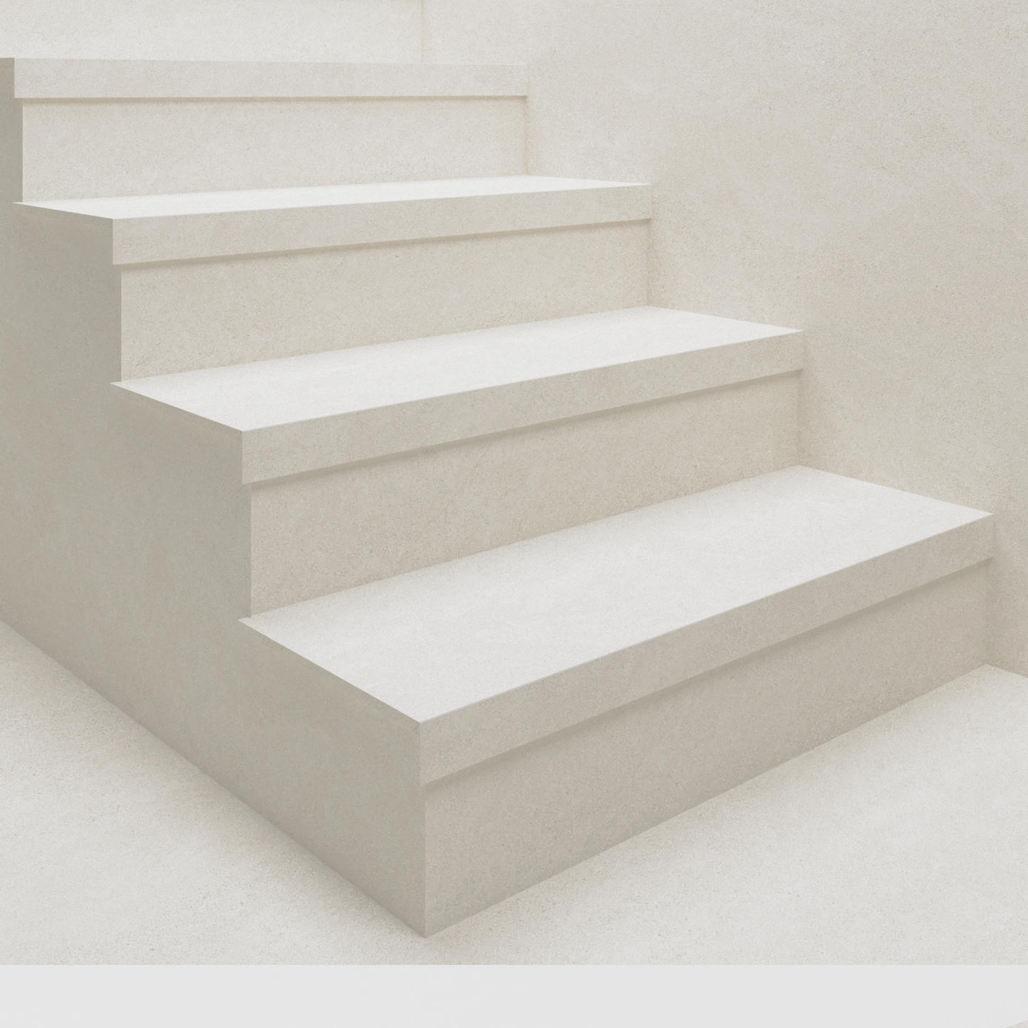 Stair Treads Box model with LED below - 30 x 100 cm coated with 8mm Ceramic