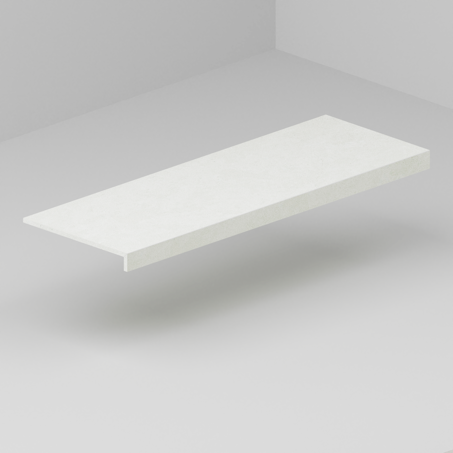 Stair Treads Box model with LED below - 30 x 100 cm coated with 8mm Ceramic