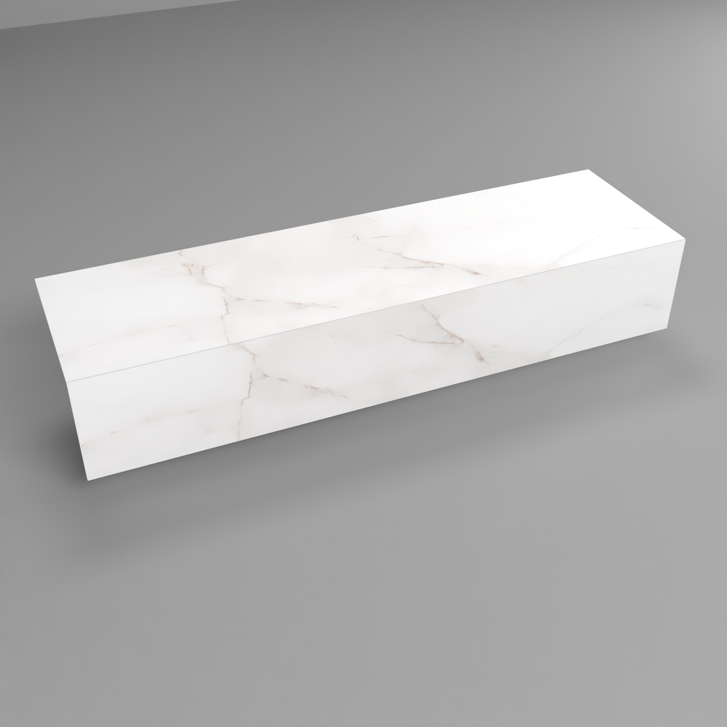 Stair Treads Box model with LED below - 30 x 100 cm coated with 8mm Ceramic