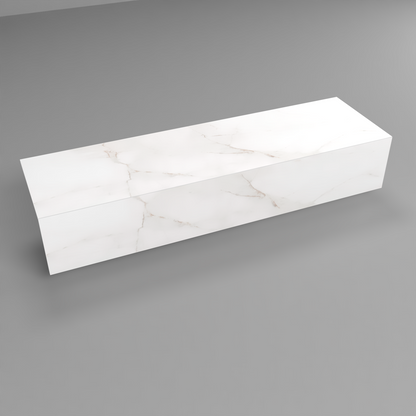 Stair Treads Box model with LED below - 30 x 100 cm coated with 8mm Ceramic