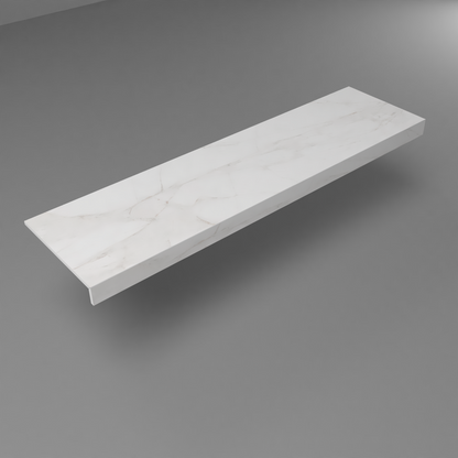 Gradini per scale modello Box con LED sottostante - 30 x 100 cm rivestiti in ceramica da 8 mm