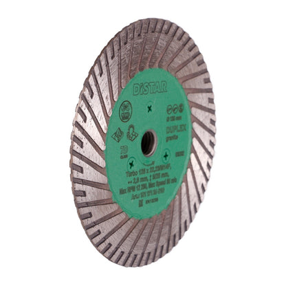 DISCO DE CORTE DE DIAMANTE TURBO 125 M14F DUPLEX