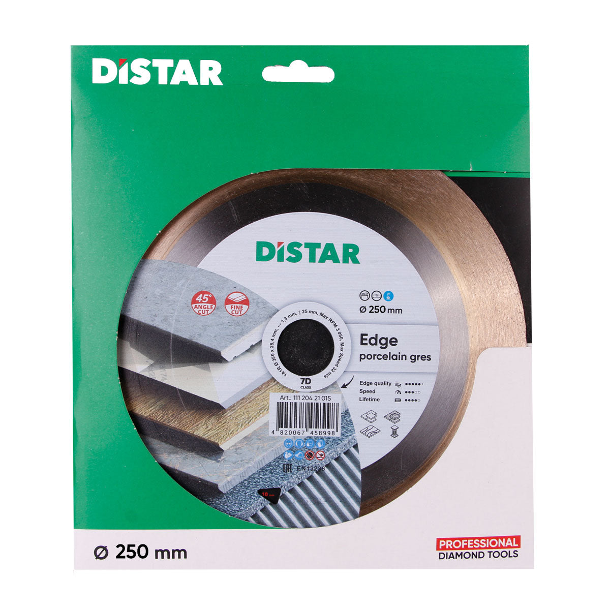 DIAMOND CUTTING DISC 1A1R Ø 180 mm to Ø 250 mm EDGE