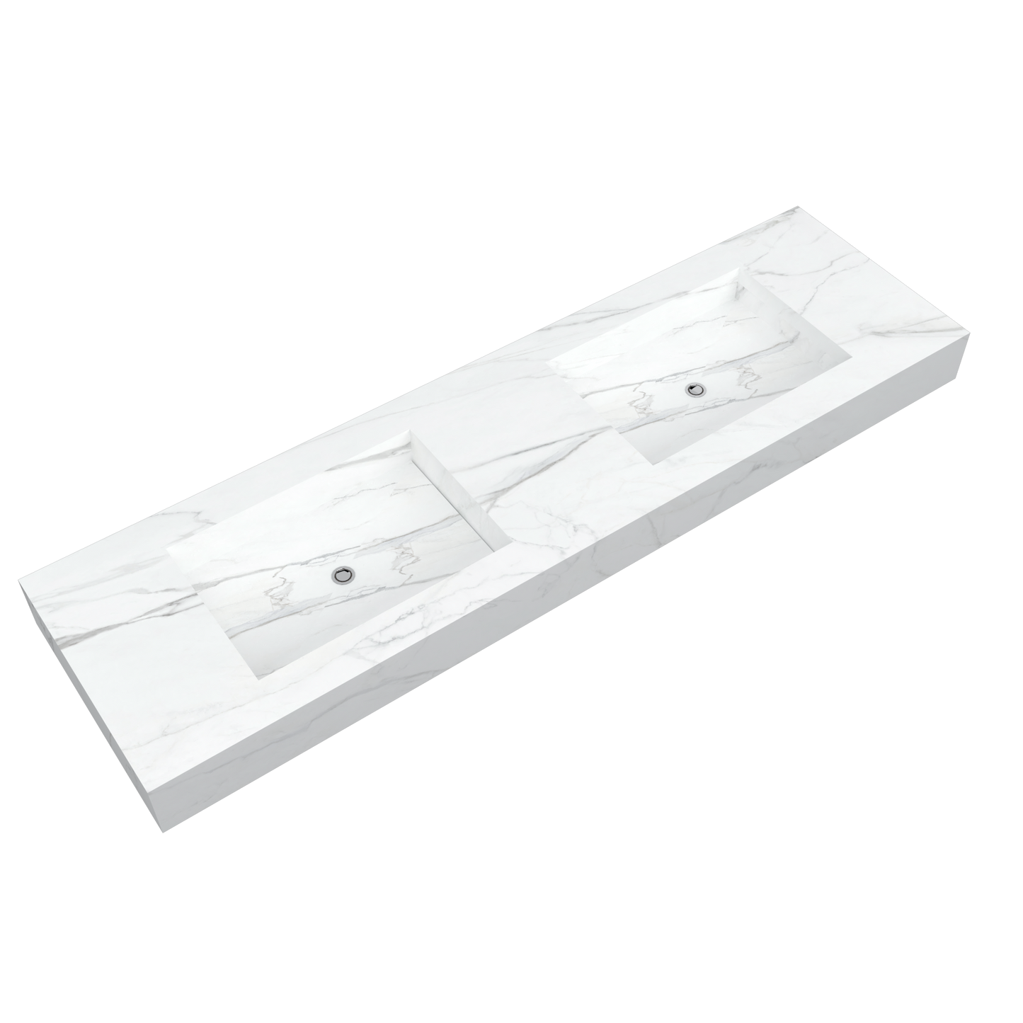 Bancada Firenze Linha Maximum com Lavatórios Dupla Integrados