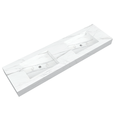 Bancada Firenze Linha Maximum com Lavatórios Dupla Integrados