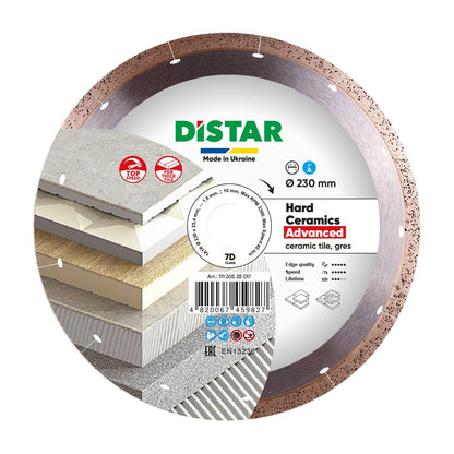 DISCO DE CORTE DE DIAMANTE 1A1R Ø 200 mm a Ø 300 mm CERÂMICA DURA AVANÇADA