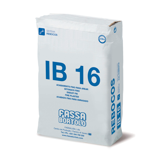 IB 16 - Reboco ALISÁVEL COM TALOCHA à base de cal e cimento - Fassa Bortolo