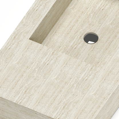 Lavatório para Casa de Banho 120 x 55 x 15 - Dekton Marmorio