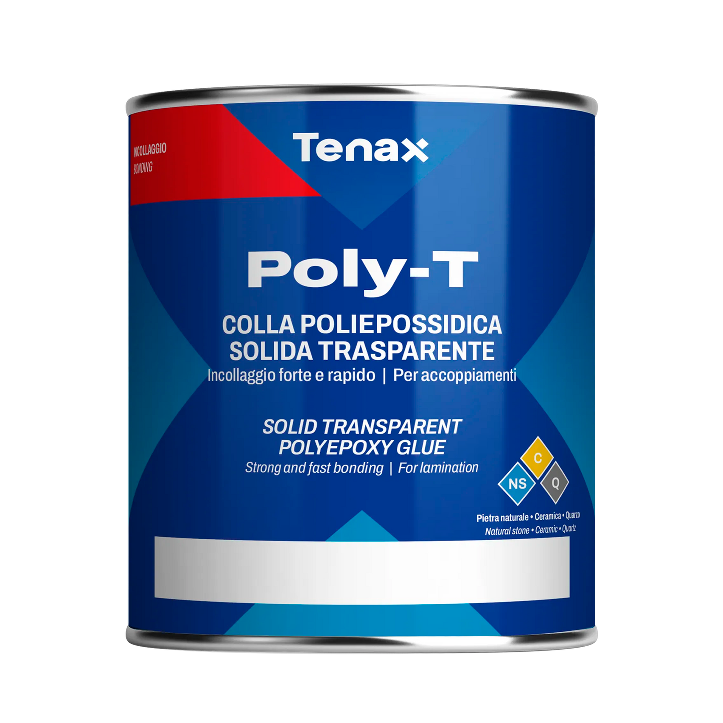 Poly-T - Cola de Poliepoxi sólida transparente - Tenax