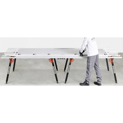 Raizor - Régua de corte de grandes formatos de 2 x 160 cm com separador SNAP