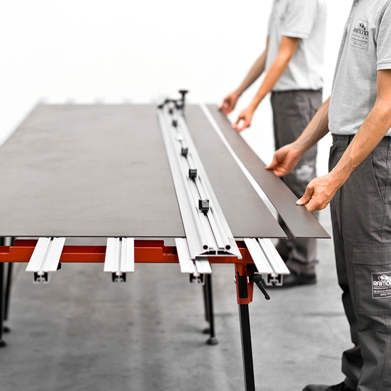 Raizor - Régua de corte de grandes formatos de 2 x 160 cm com separador SNAP