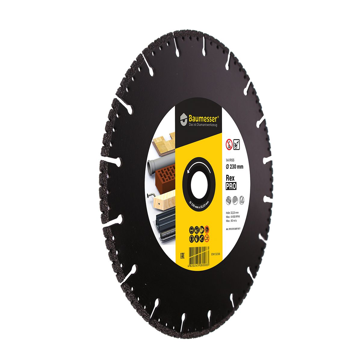 DISCO DE CORTE DE DIAMANTE 1A1RSS Ø 125 mm a Ø 350 mm REX PRO