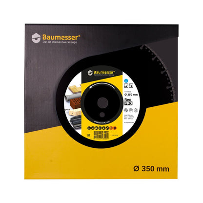 DISCO DE CORTE DE DIAMANTE 1A1RSS Ø 125 mm a Ø 350 mm REX PRO