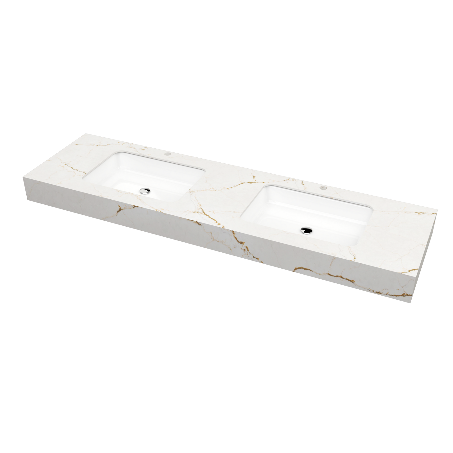 Bancada Roma em Silestone com Lavatório de Encastrar Dupla