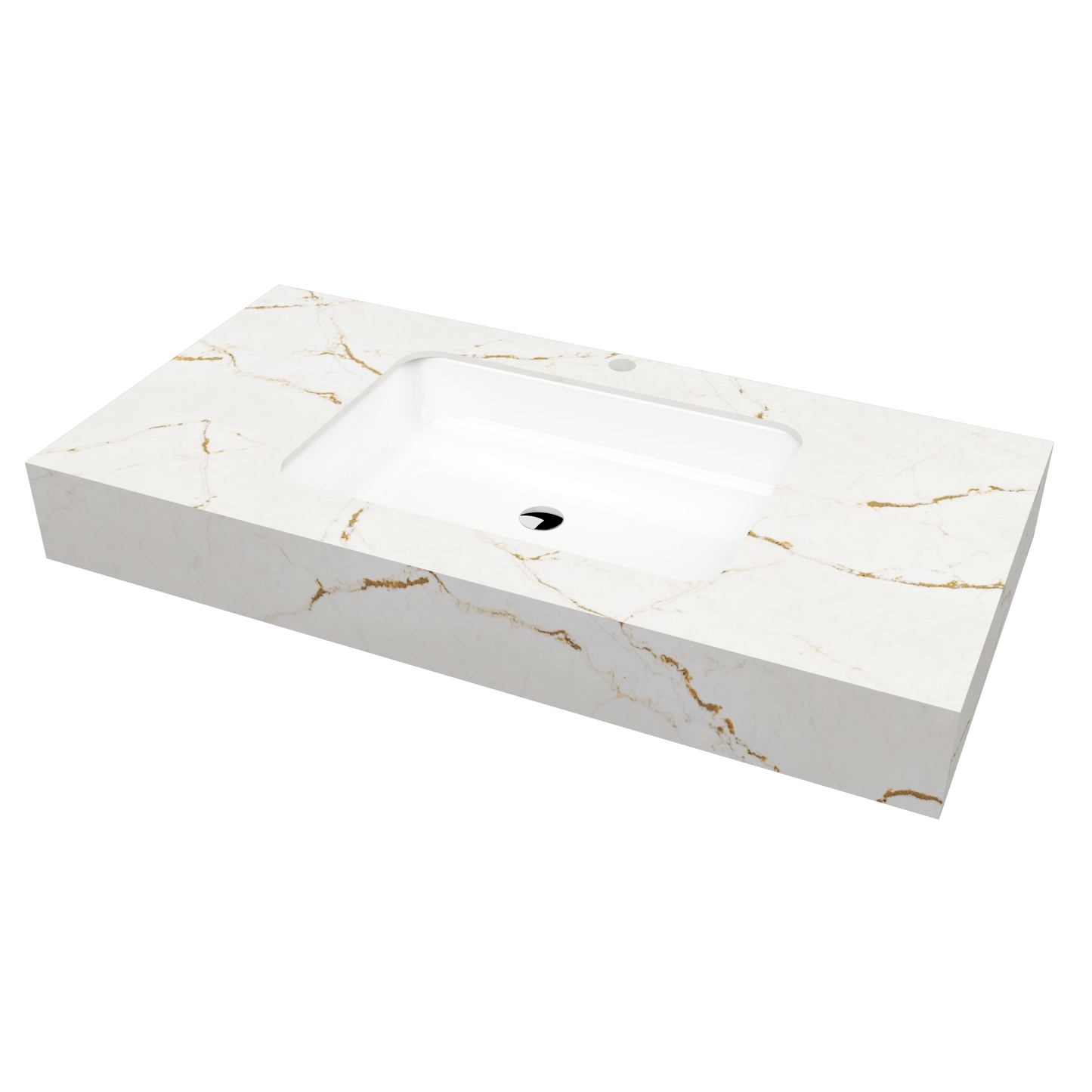 Bancada Reta Roma em Silestone com lavatório de Encastrar por Baixo