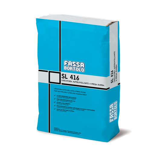 SL 416 Fast-setting self-levelling mortar for thicknesses from 1 to 10 mm for interiors - Fassa bortolo 