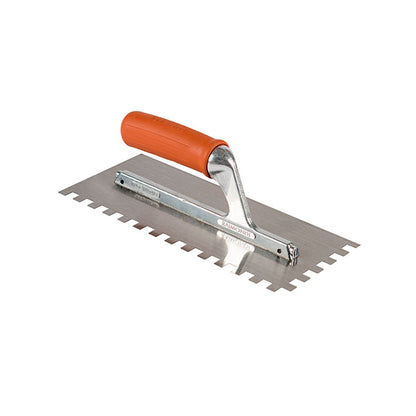 Espátulas dentadas em Aço Temperado 6/10 - Tratamento Anti-ferrugem - Punho em Borracha