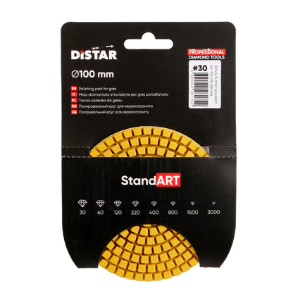 DISCO Pad Polimento Distar - Standard Ø 100 - #30, #60, #120, #220, #400, #800, #1500, #3000