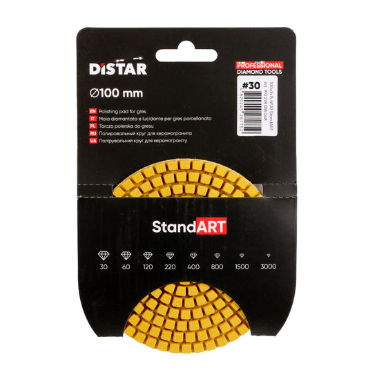 DISCO Pad Polimento Distar - Standard Ø 100 - #30, #60, #120, #220, #400, #800, #1500, #3000