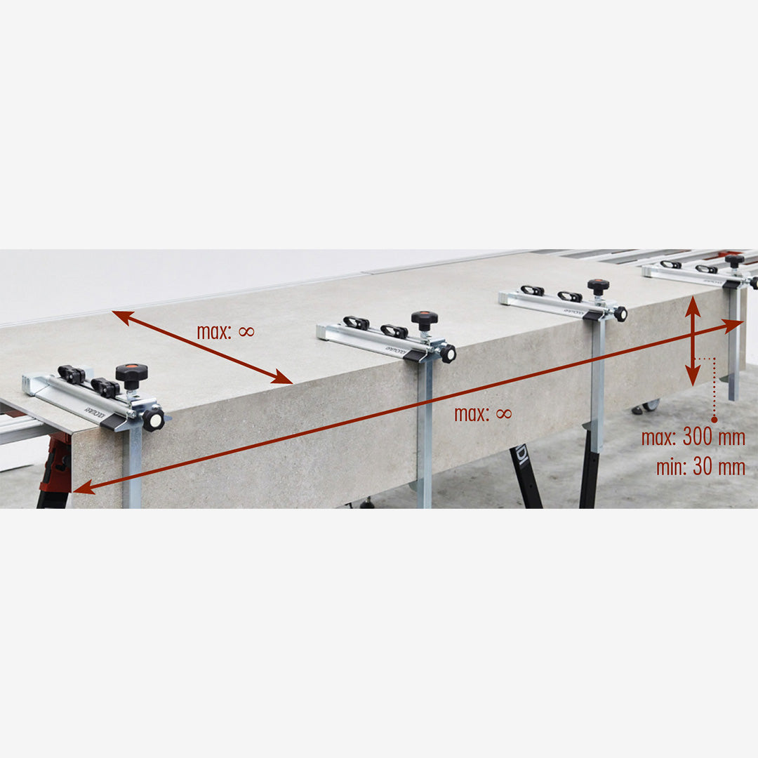 Tip-Top dispositivo para colagem de topos em bancadas e degraus - Raimondi