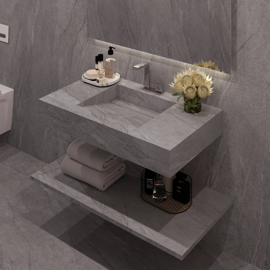 Bancada Torino Linha Maximum com Lavatório Integrado