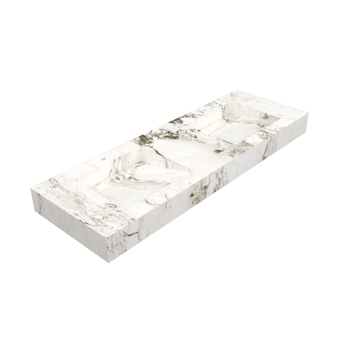 Bancada Torino em Margres com Lavatório Duplo Integrado