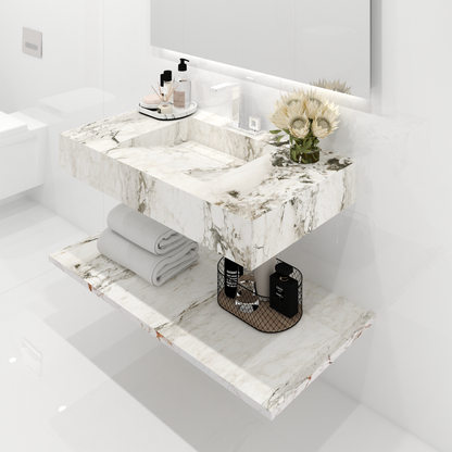 Bancada Torino em Margres com Lavatório Integrado