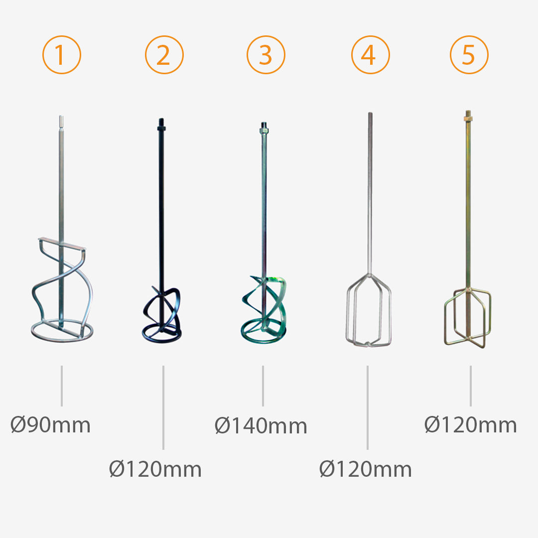 VARA MISTURADORA 90Ø, 120Ø e 140Ø mm