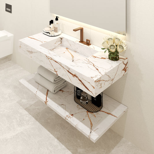 Bancada Veneza em DEKTON 4 mm com Lavatório Integrado