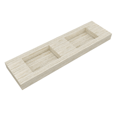 Bancada Veneza em Margres com Lavatórios Dupla Integrados