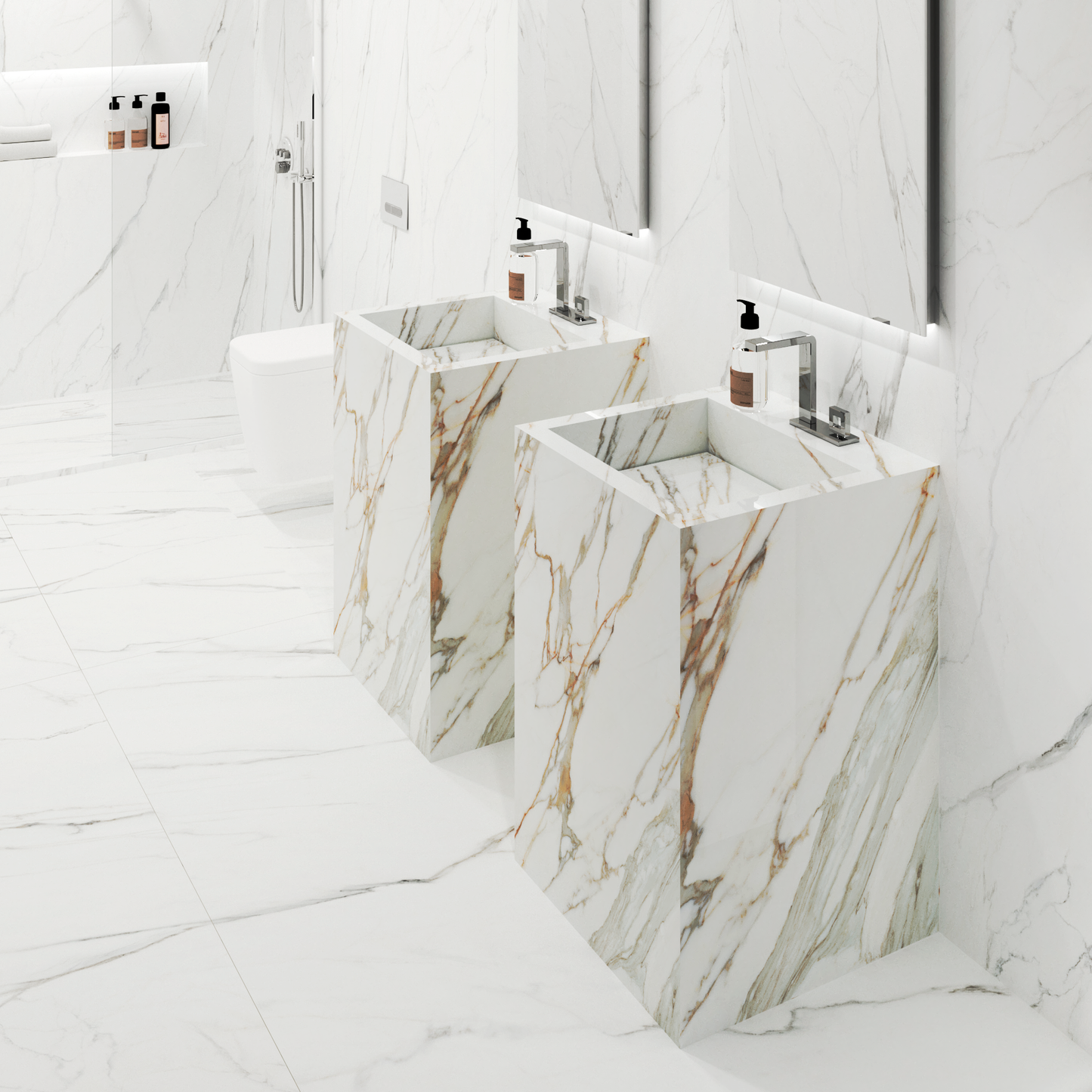 Lavatório Verona Torre Linha Maximum - 90X60X50