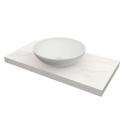 Bancada Reta Vicenza em DEKTON 4 mm com furação para Lavatório de pousar