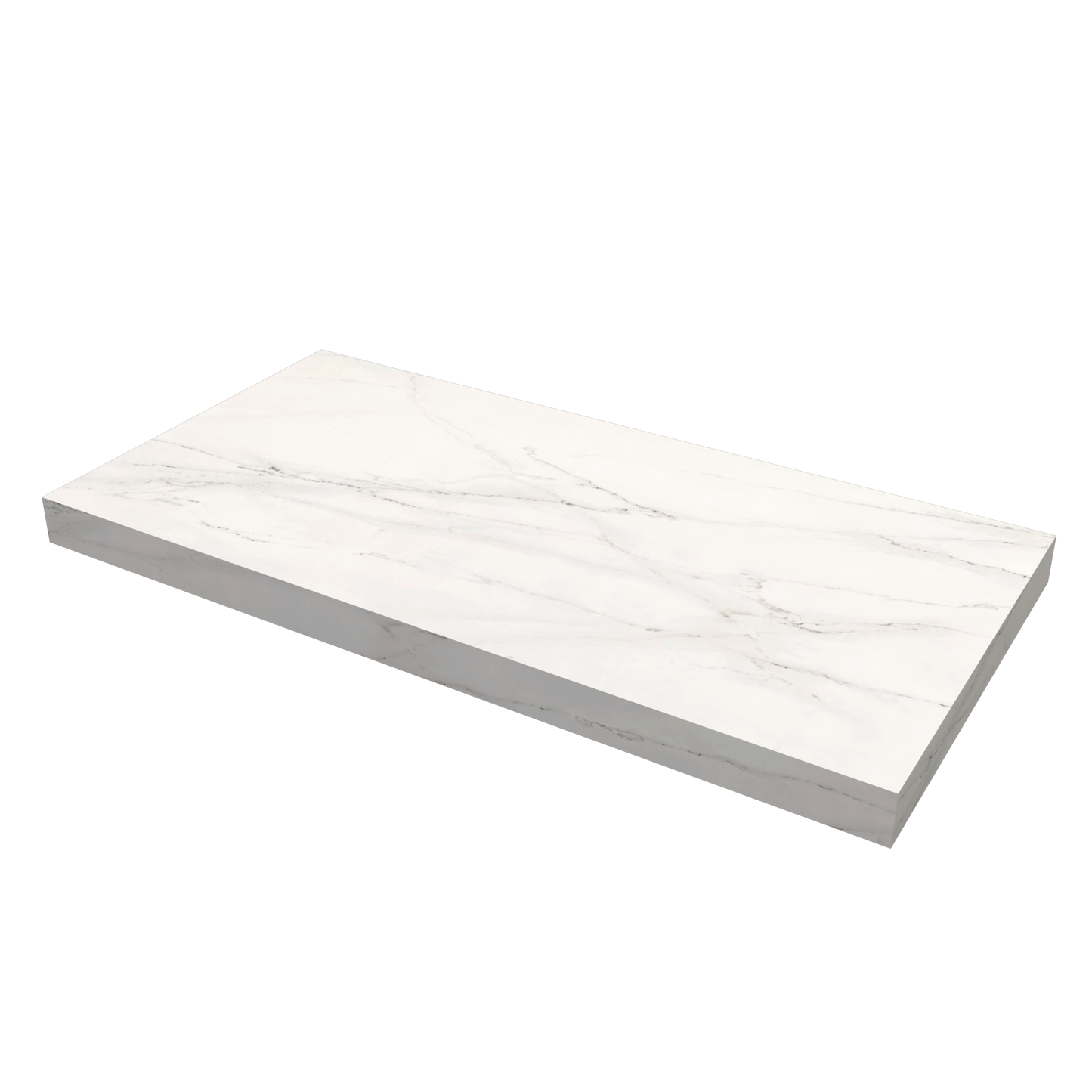 Bancada Reta Vicenza em DEKTON 4 mm com furação para Lavatório de pousar