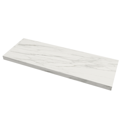 Bancada Reta Vicenza em Margres com furação para Lavatório Duplo de pousar