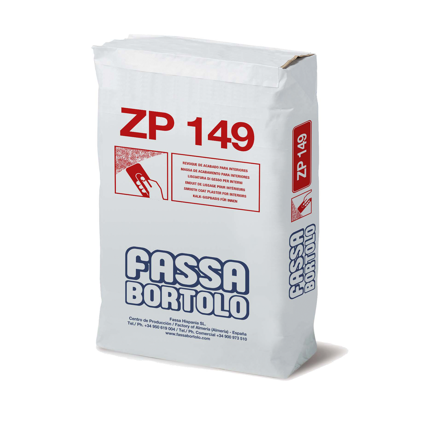 ZP 149 - Reboco alisante à base de gesso para interiores - Fassa Bortolo