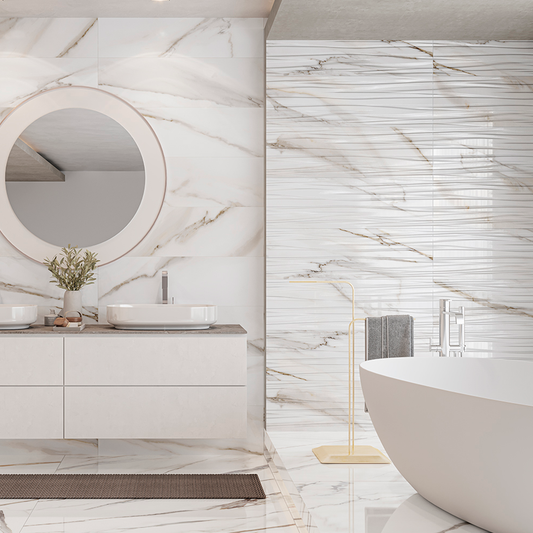 Revestimento Calacatta Cerâmico 10 mm - Placas vários formatos - Rocersa